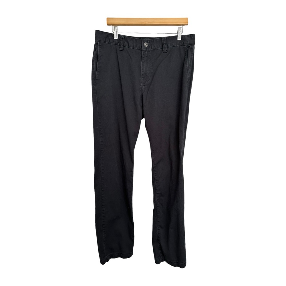 Prana Breathe Men's Chino Pants Zip & Button Close Black Size 34